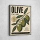 Italian Olives Vintage Poster Wall Art