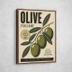 Italian Olives Vintage Poster Wall Art