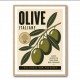 Italian Olives Vintage Poster Wall Art