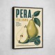 Italian Pear Vintage Fruit Poster Art Print