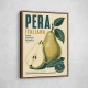 Italian Pear Vintage Fruit Poster Art Print