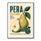 Italian Pear Vintage Fruit Poster Art Print