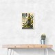 Olive Oil Bottle Vintage Italian Ad Art Print