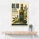 Olive Oil Bottle Vintage Italian Ad Art Print
