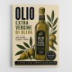 Olive Oil Bottle Vintage Italian Ad Art Print