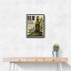Olive Oil Bottle Vintage Italian Ad Art Print