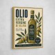 Olive Oil Bottle Vintage Italian Ad Art Print