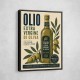 Olive Oil Bottle Vintage Italian Ad Art Print