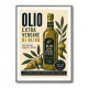 Olive Oil Bottle Vintage Italian Ad Art Print