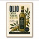 Olive Oil Bottle Vintage Italian Ad Art Print