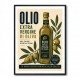 Olive Oil Bottle Vintage Italian Ad Art Print