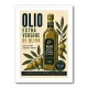 Olive Oil Bottle Vintage Italian Ad Art Print