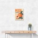 Peaches Italian Fruit Vintage Advert Art Print