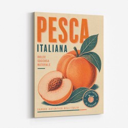 Peaches Italian Fruit Vintage Advert Art Print