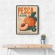 Peaches Italian Fruit Vintage Advert Art Print