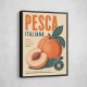 Peaches Italian Fruit Vintage Advert Art Print