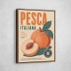 Peaches Italian Fruit Vintage Advert Art Print