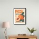 Peaches Italian Fruit Vintage Advert Art Print