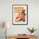 Peaches Italian Fruit Vintage Advert Art Print