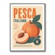 Peaches Italian Fruit Vintage Advert Art Print