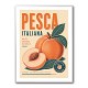 Peaches Italian Fruit Vintage Advert Art Print