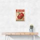 Pomegranate Italian Vintage Food Poster Wall Art