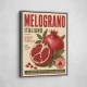 Pomegranate Italian Vintage Food Poster Wall Art