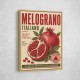 Pomegranate Italian Vintage Food Poster Wall Art