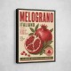 Pomegranate Italian Vintage Food Poster Wall Art