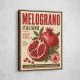 Pomegranate Italian Vintage Food Poster Wall Art