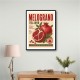 Pomegranate Italian Vintage Food Poster Wall Art