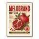 Pomegranate Italian Vintage Food Poster Wall Art