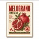 Pomegranate Italian Vintage Food Poster Wall Art