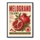 Pomegranate Italian Vintage Food Poster Wall Art