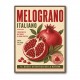 Pomegranate Italian Vintage Food Poster Wall Art
