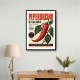 Red Chili Pepper Vintage Poster Wall Art