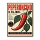 Red Chili Pepper Vintage Poster Wall Art