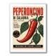 Red Chili Pepper Vintage Poster Wall Art