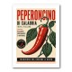 Red Chili Pepper Vintage Poster Wall Art