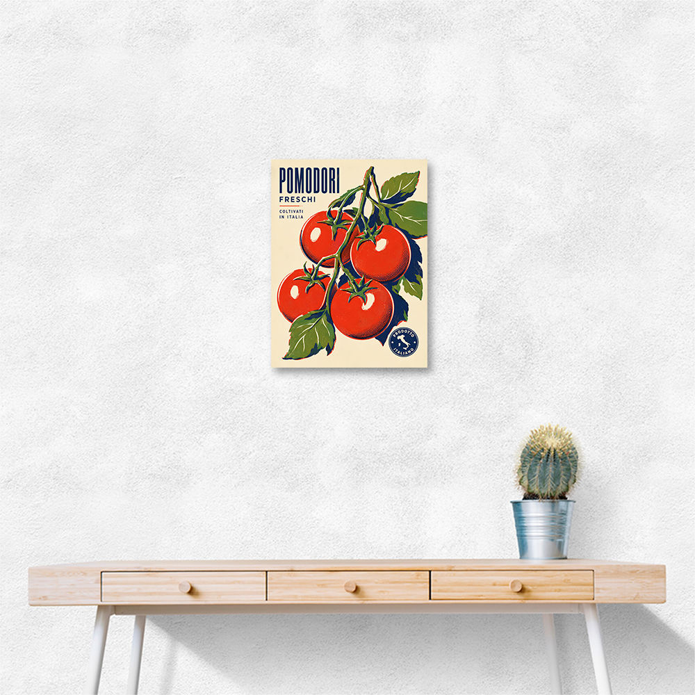 Ripe Red Tomatoes Vintage Italian Art Print