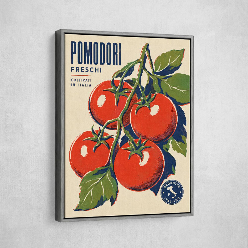 Ripe Red Tomatoes Vintage Italian Art Print