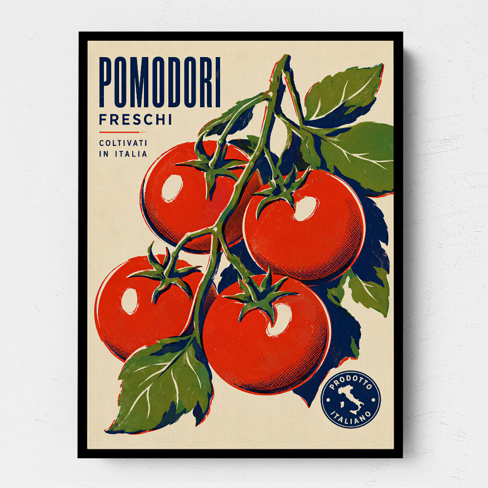 Ripe Red Tomatoes Vintage Italian Art Print