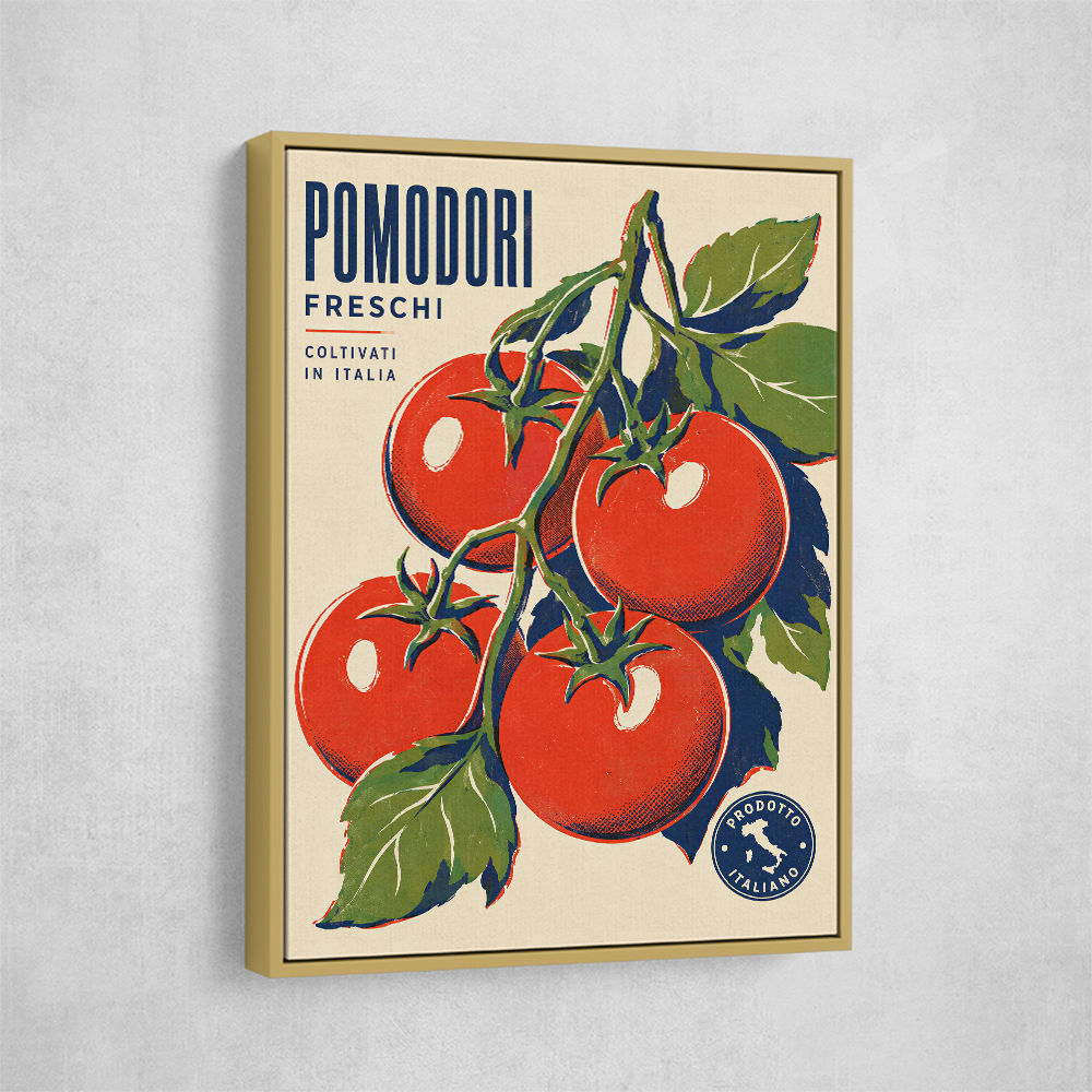 Ripe Red Tomatoes Vintage Italian Art Print