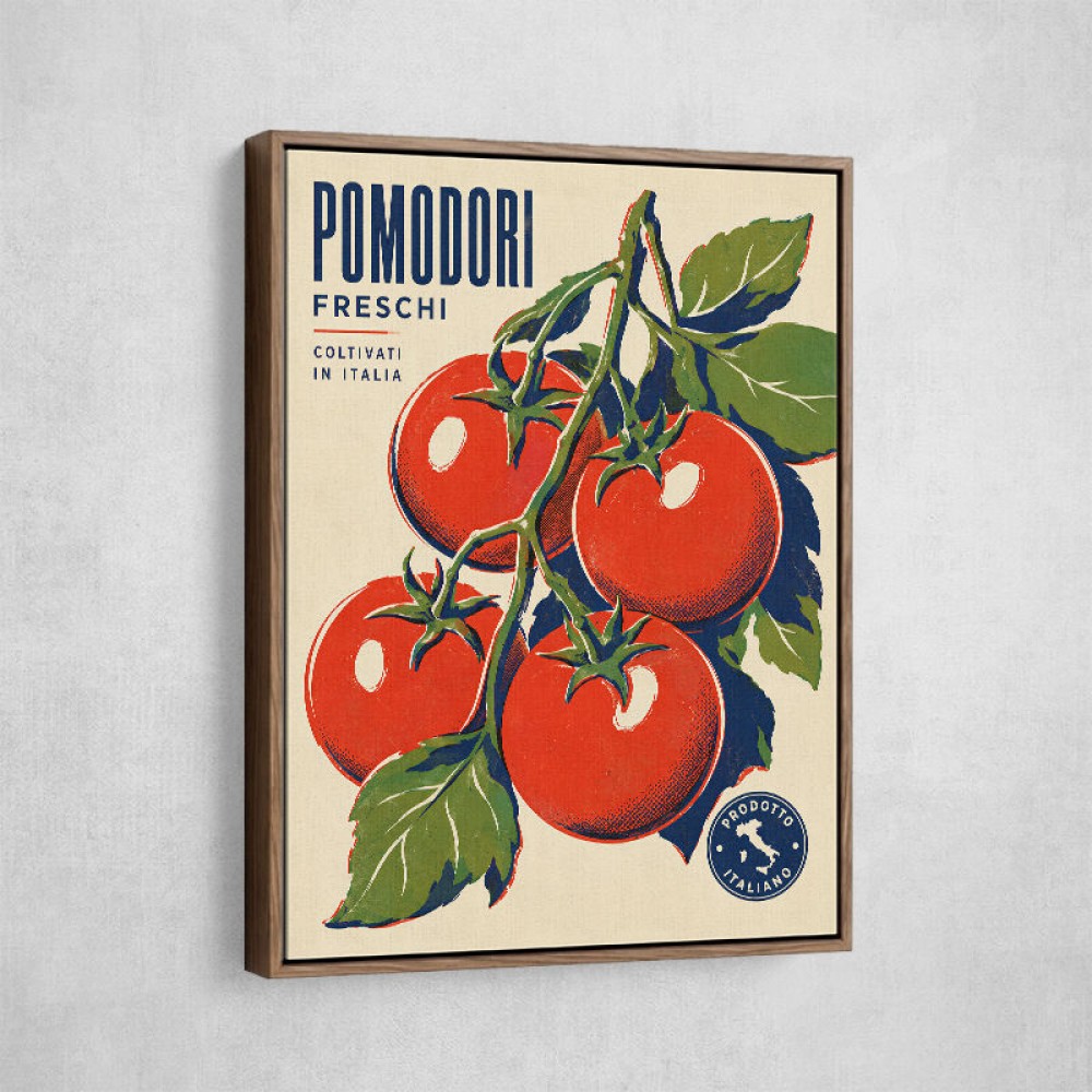 Ripe Red Tomatoes Vintage Italian Art Print