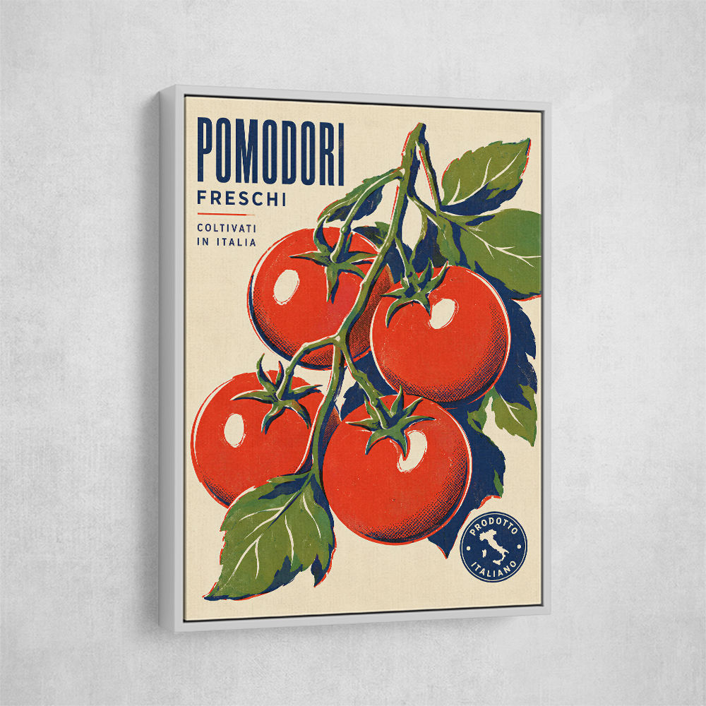 Ripe Red Tomatoes Vintage Italian Art Print