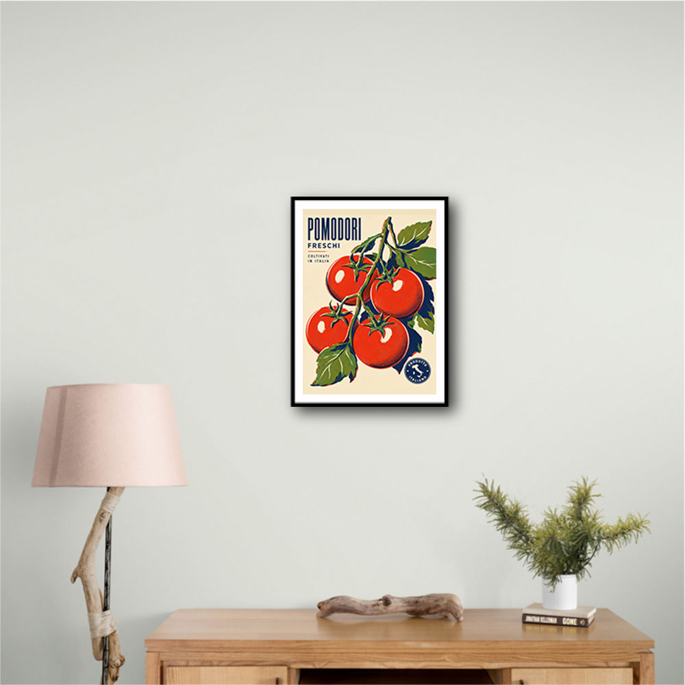 Ripe Red Tomatoes Vintage Italian Art Print