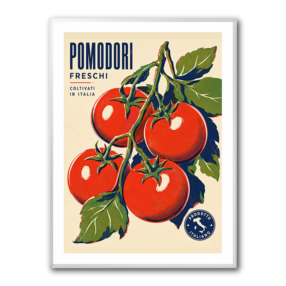 Ripe Red Tomatoes Vintage Italian Art Print