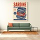 Sardine Can Italian Vintage Poster Art Print