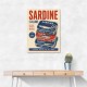 Sardine Can Italian Vintage Poster Art Print