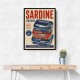 Sardine Can Italian Vintage Poster Art Print